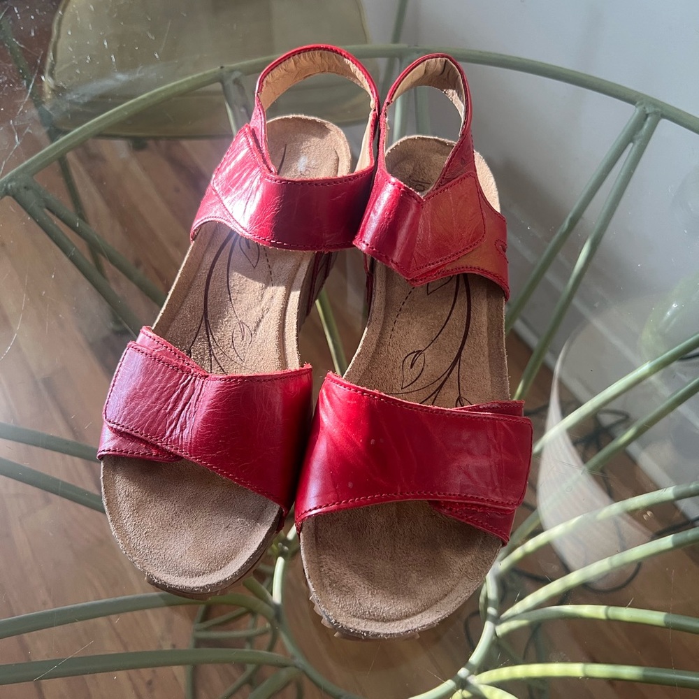 Josef Seibel Red Sandals - Size 41